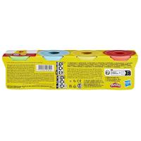 Pack 4 botes, 340gr colores surtidos edad rec:+2 años PLAY-DOH