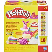 Pack 18 botes, 1,53kg colores surtidos edad rec:+2 años PLAY-DOH Pack 18 botes, 1,53kg colores surtidos edad rec:+2 años PLAY-DOH