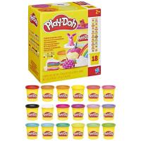 Pack 18 botes, 1,53kg colores surtidos edad rec:+2 años PLAY-DOH