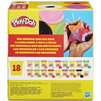 Pack 18 botes, 1,53kg colores surtidos edad rec:+2 años PLAY-DOH