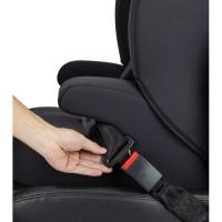 Silla de auto Eros i-Size (76 a 150 cm) negra BEBE CONFORT Instalación con el cinturón del vehículo. Protección contra impactos laterales, ajuste automático del reposacabezas con una sola mano en 11 posiciones, asiento acolchado y reposabrazos integrado