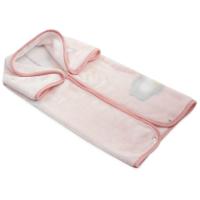 Manta saco multiusos, terciopelo rosa INTERBABY, 80x90 cm
