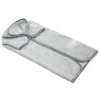 Manta saco multiusos, terciopelo gris INTERBABY, 80x90 cm