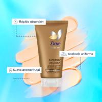 Loción autobronceadora de cara y cuerpo light DOVE, tubo 75 ml