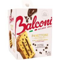 Panettone de crema de chocolate con gotas BALCONI, caja 500 g Panettone de crema de chocolate con gotas BALCONI, caja 500 g