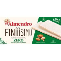 EL ALMENDRO zero turroi gogor oso fina, kutxa 160 g