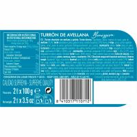 Turrón de avellana Bonissim 1880, tableta 200 g Turrón de avellana Bonissim 1880, tableta 200 g