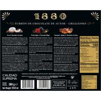 Turrón de chocolate creaciones 1880, caja 300 g