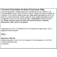 Turrón de chocolate creaciones 1880, caja 300 g