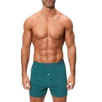 Bóxer hombre abierto de punto, verde talla L ABANDERADO, pack 2 uds