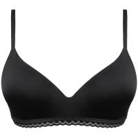 Sujetador mujer sin aro microfibra, negro DIM, talla 95B