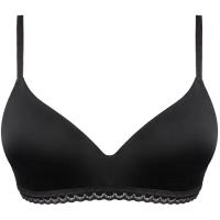 Sujetador mujer sin aro microfibra, negro DIM, talla 90C