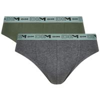 Slip hombre algodón elástico Green Bio, verde talla XL DIM, pack 2 uds
