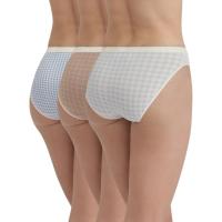 Braga mujer algodón elástico, azul/marron talla G DIM, pack 3 uds