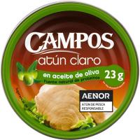 Atún claro en aceite de oliva CAMPOS, lata 150 g