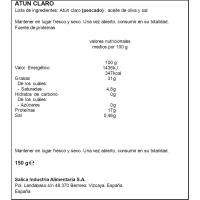 Atún claro en aceite de oliva CAMPOS, lata 150 g