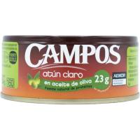 Atún claro en aceite de oliva CAMPOS, lata 150 g