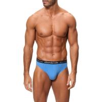 Slip hombre algodón elástico, azul/gris talla XL ABANDERADO, pack 2 uds