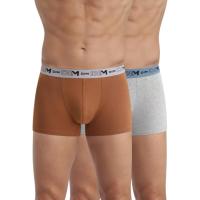 Bóxer hombre algodón elástico Green Bio, marron talla XL DIM, pack 2 uds