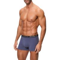 Bóxer hombre algodón elástico, azul/gris talla XL ABANDERADO, pack 2 uds