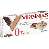 Mousse de turrón blando 0% sin azúcar VIRGINIAS, caja 200 g