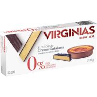 Turrón crema catalana 0% s/ azúcar añadido VIRGINIAS, caja 200 g
