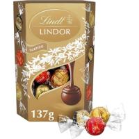 Bombones surtidos LINDT CORNET LINDOR, caja 137 g