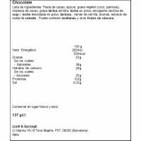 Bombones negro 70% LINDT CORNET LINDOR, caja 137 g