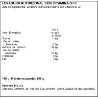 SOLNATURAL nutrizio legamia B12 bitaminarekin, paketea 150 g