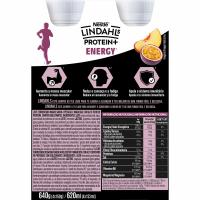 Leche fermentada sabor melocotón-maracuya LINDAHLS, pack 4x160 g