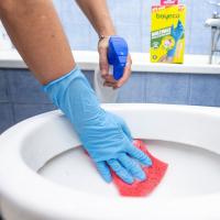 Guante nitrilo extralargo azul Talla S-M BAYECO, caja 20 uds