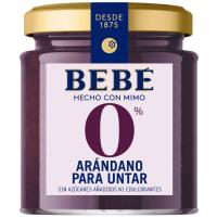 Mermelada 0% arándanos BEBE, frasco 230 g