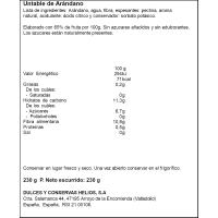 Mermelada 0% arándanos BEBE, frasco 230 g