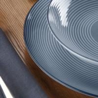 Plato de postre de porcelana, Cirix azul VERSA, Ø19 cm