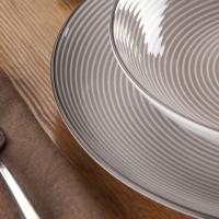 Plato de postre de porcelana, Cirix beige VERSA, Ø19 cm