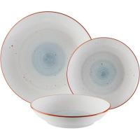 Vajilla de porcelana Vela azul VERSA, 18 piezas