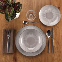 Vajilla de porcelana Cirix beige VERSA, 18 piezas