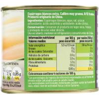 Espárrago blanco 8/12 frutos EROSKI, lata 425 g