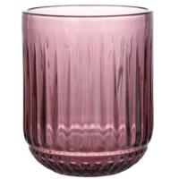 Vaso de vidrio tallado morado Odiel SANTA CLARA , 270 ml