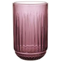 Vaso alto de vidrio tallado morado Odiel SANTA CLARA , 430 ml