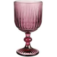 Copa de vidrio tallado morado Odiel SANTA CLARA , 350 ml