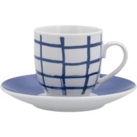 Set de café espresso; tazas 9cl con platillo, Kansas QUID, 6 uds