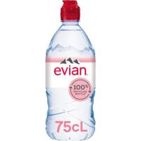 Agua mineral natural EVIAN, botella tapón sport 75 cl Agua mineral natural EVIAN, botella tapón sport 75 cl