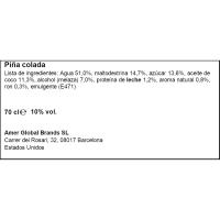 COPPA Cocktails Piña Colada, botila 70 cl