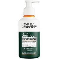 Gel limpiador purificante MEN EXPERT DERMA CONTROL, bote 260 ml