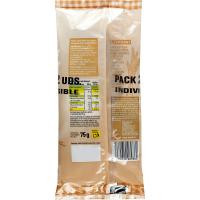 Barrita de pan 100% integral espelta EROSKI, pack 2x75 g