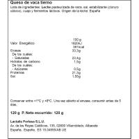 Queso cremoso EL VENTERO, lonchas, bandeja 120 g