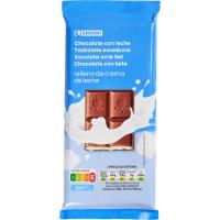 EROSKI esnez betetako esnedun txokolatea, tableta 100 g EROSKI esnez betetako esnedun txokolatea, tableta 100 g