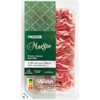 Paleta cebo ibérica 50% r. ibérica EROSKI MAESTRO, bandeja 90 g