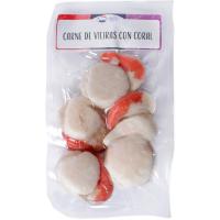 Carne de vieira con coral al vacío DELFIN, bolsa 200 g